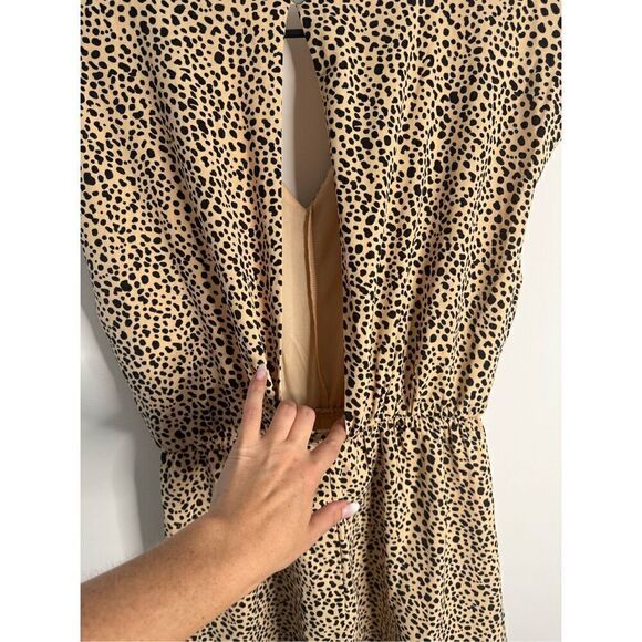 She and Sky Leopard Print Romper L - Picture 8 of 10